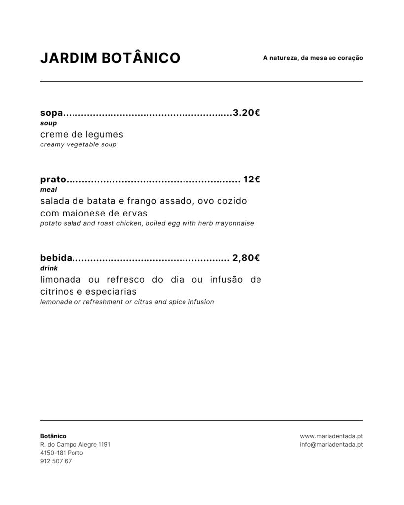 Ementa Jardim Botânico